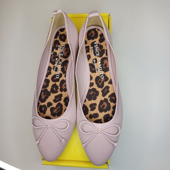 New NWT Vince Camuto Pink Ballet Shoes 7 M Washable Pointy Toe - Picture 5 of 7